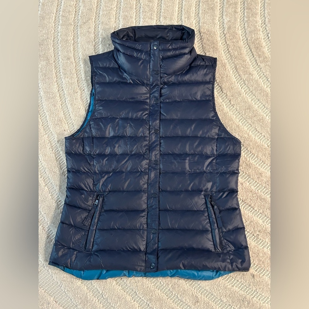 Women’s Gap Lightweight Quilted Down Puffer Navy/Blue Vest - S